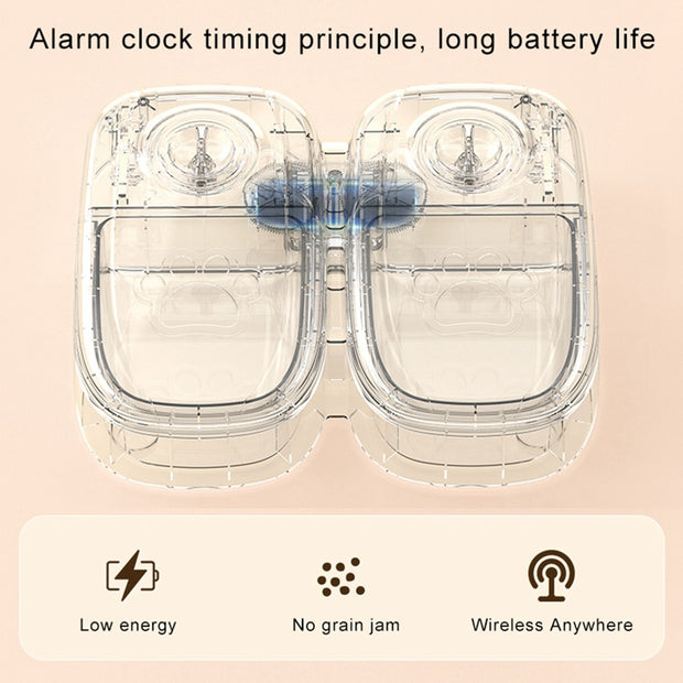 Distributeur automatique de nourriture pour animaux – Smart Feeder avec minuterie et bol inox