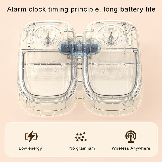 Distributeur automatique de nourriture pour animaux – Smart Feeder avec minuterie et bol inox
